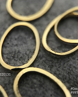 Artex, декор металлический овал (золото 9х6 мм)