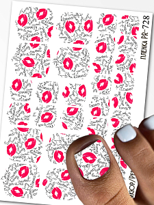 Anna Tkacheva, наклейки пленки для педикюра PR-728