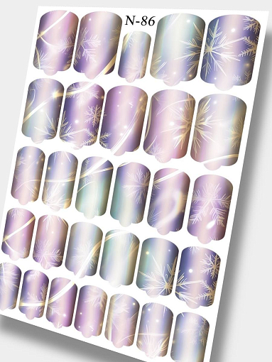 Anna Tkacheva, наклейки пленки для дизайна ногтей N-086