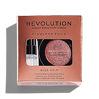 Makeup Revolution, Flawless Foils - тени и праймер (Rose Gold)