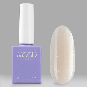 MoodNail, Vuitton - камуфлирующая база с поталью Beige & Gold, 10 гр