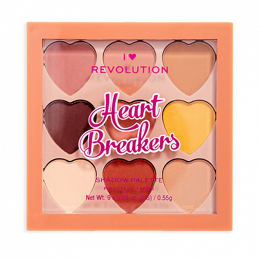 I Heart Revolution, HEART BREAKERS - палетка теней для век (Plush)