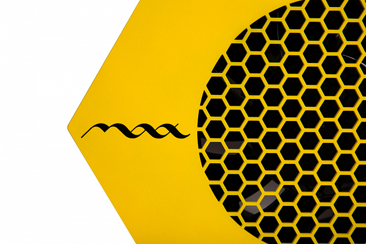 Max, Ultimate 7 - супер мощный встраиваемый пылесос (с жёлтой верхней частью), 76Вт