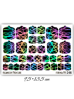 Anna Tkacheva, наклейки пленки для педикюра PR-248