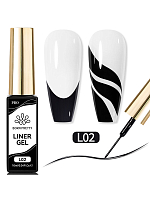 Born Pretty, набор №62 гель-лак с тонкой кистью для дизайна ногтей (2 оттенка по 10 мл)