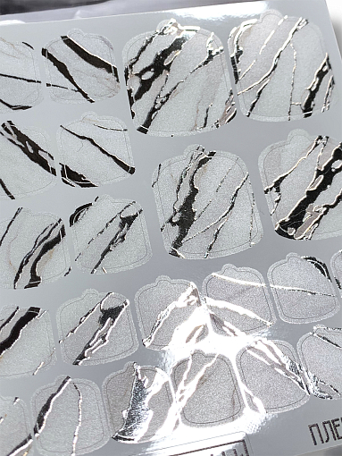 Anna Tkacheva, наклейки пленки для педикюра с фольгой VIP-075