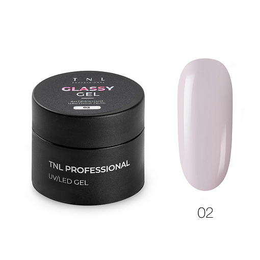 TNL, Glassy Gel - гель для наращивания витражный цветной №02, 15 мл
