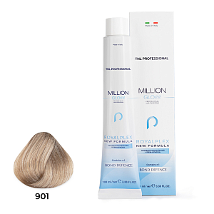 TNL, Million Gloss - крем-краска для волос (901 Осветляющий пепельный), 100 мл