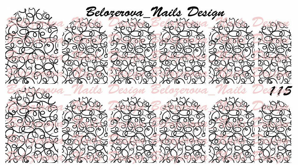 Слайдер-дизайн Belozerova Nails Design на белой пленке (115)