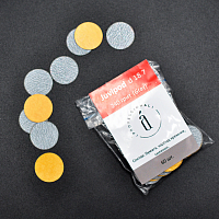 Atis, сменные файлы для педикюрного диска Juvipod D19 (Gray, 240 грит), 60 шт
