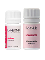 Evabond, набор №3 праймер и обезжириватель для ресниц