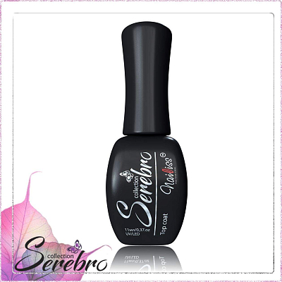 

Serebro, Super rubber top - густой каучуковый топ для гель-лака, 11 мл