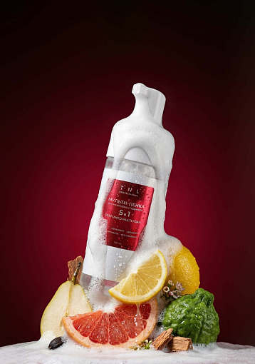 TNL, Garden Bloom Multi Foam 5 в 1 - парфюмированная мульти-пенка для маникюра и педикюра, 150 мл