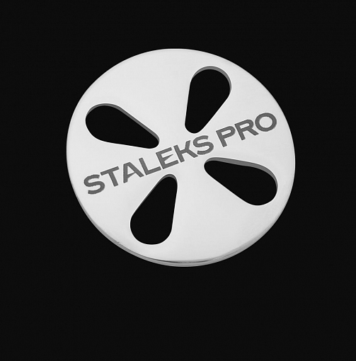 Staleks PRO, PODODISC L - диск педикюрный в комплекте с сменным файлом (180 грит, 25 мм), 5 шт