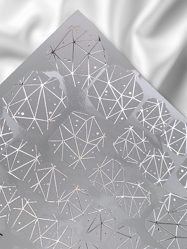 Anna Tkacheva, наклейки пленки для педикюра с фольгой VIP-085