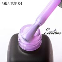 Serebro, Milk top - молочный топ для гель-лака (без л/с) №04, 11 мл