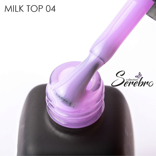 Serebro, Milk top - молочный топ для гель-лака (без л/с) №04, 11 мл