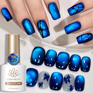 Born Pretty, Crystal Cat Magnetic Gel - магнитный гель-лак "кошачий глаз" MY376 (Rhine Lake), 10 мл