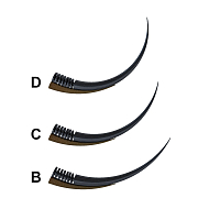 VECTOR RAY, Silk Lashes - микс ресниц для наращивания (изгиб D/Толщ.0,05 мм/Длина 7-12)