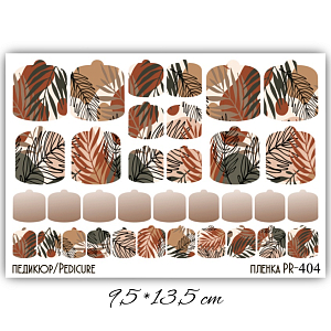 Anna Tkacheva, наклейки пленки для педикюра PR-404