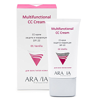 Aravia, SPF-20 Multifunctional CC Cream - крем защитный (Vanilla 01, туба), 50 мл
