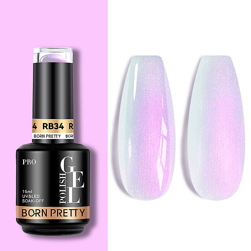 Born Pretty, Quick Extension Gel - базовое каучуковое покрытие RB34, 15 мл