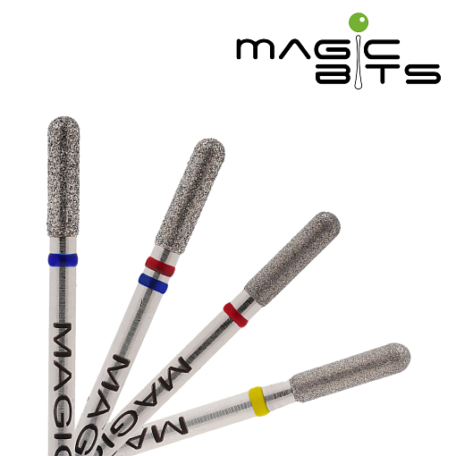 Magic Bits, набор алмазная фреза микрофон (2.5 мм, средняя), 2 шт