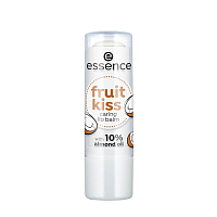 Essence, fruit kiss caring lip balm - бальзам для губ (кокос т.06)