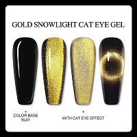Born Pretty, Snowlight Magnetic Gel - топ для гель-лака (gold), 6 мл