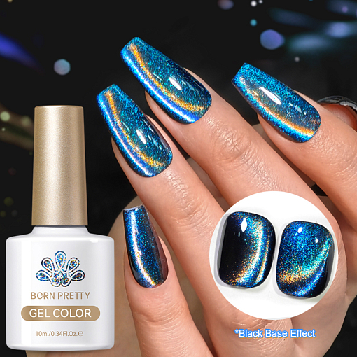 Born Pretty, 9D Polaris Cat Eye Gel - магнитный гель-лак "кошачий глаз" MY32, 10 мл