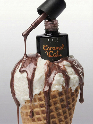TNL, Caramel Cat - гель-лак "корейская кошка" №03 (магический трюфель), 6 мл