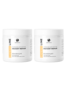 Adricoco, набор №182 липидная маска-реноватор для волос с комплексом масел EXPERT LINE, 2 х 500 мл