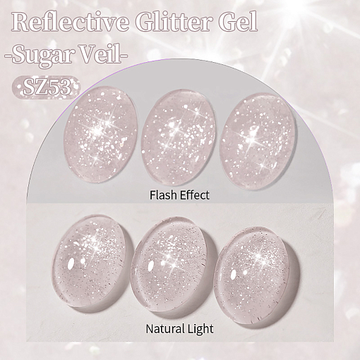 Born Pretty, Reflective Glitter Gel Polish - гель-лак светоотражающий SZ53, 10 мл