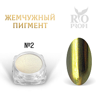 Rio Profi, жемчужный пигмент в баночке с аппликатором (№2), 3 гр
