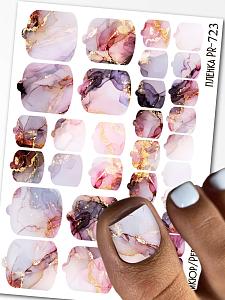 Anna Tkacheva, наклейки пленки для педикюра PR-723