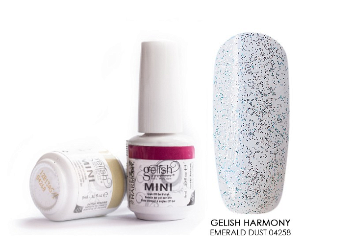 УЦЕНКА, Gelish Harmony, гель-лак mini (Emerald Dust 04258), 9 мл