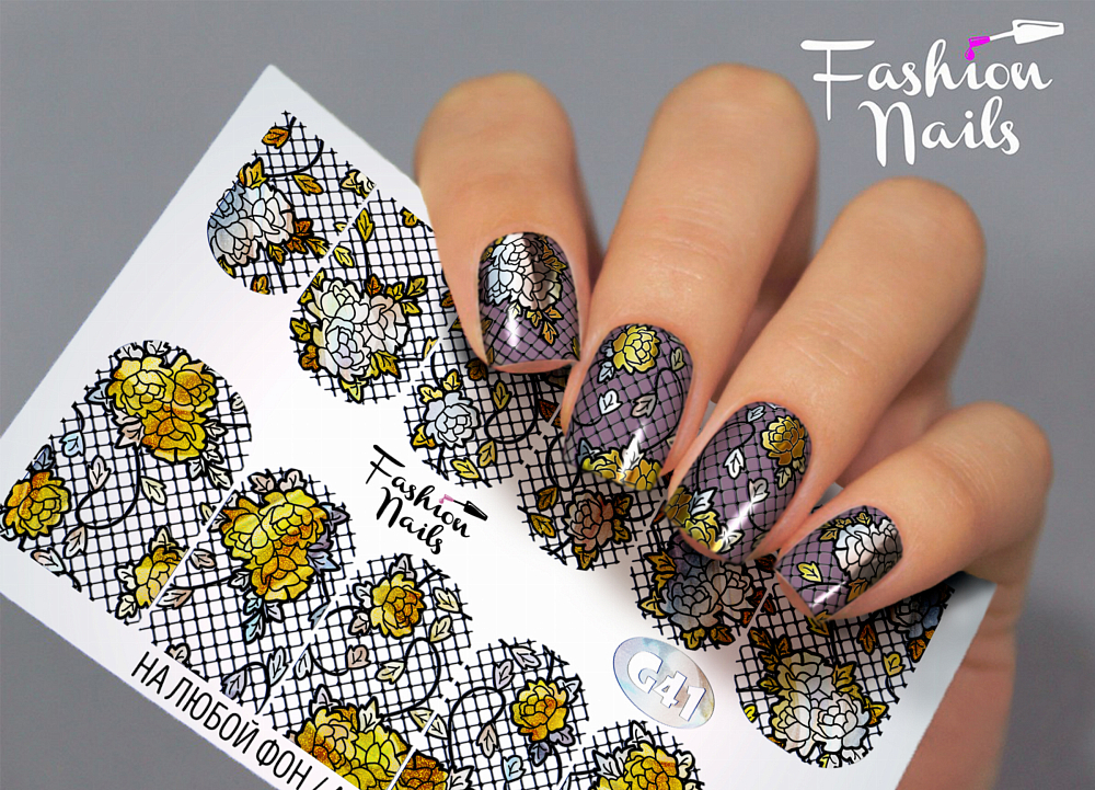 Fashion Nails, слайдер-дизайн "Galaxy" №41