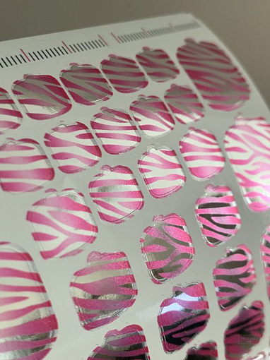 Anna Tkacheva, наклейки пленки для педикюра с эффектом втирки WS-007