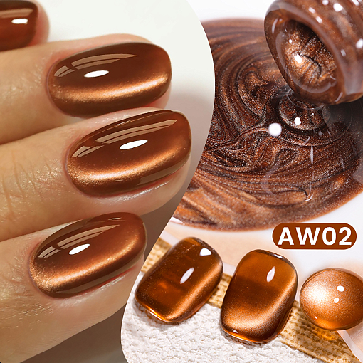 Born Pretty, Autumn Water Light Cat Magnetic Gel - магнитный гель-лак "кошачий глаз" AW02, 10 мл