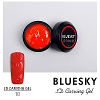 Bluesky, 3D Carving Gel - гель-паста (№10 Красная)