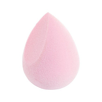 Irisk, спонж для макияжа бархатный, каплевидный скошенный (розовый)