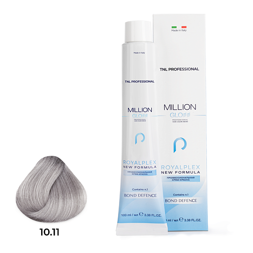TNL, Million Gloss - крем-краска для волос (10.11 Платиновый блонд пепельный интенсивный), 100 мл TNL, Million Gloss - крем-краска для волос (10.11 Платиновый блонд пепельный интенсивный), 100 мл