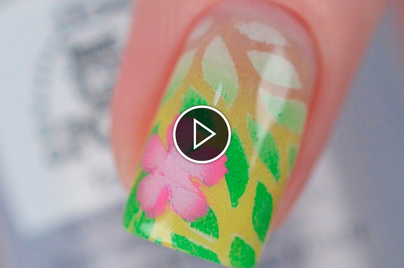 Aeropuffing summer nail-art: 10 простых и оригинальных дизайнов