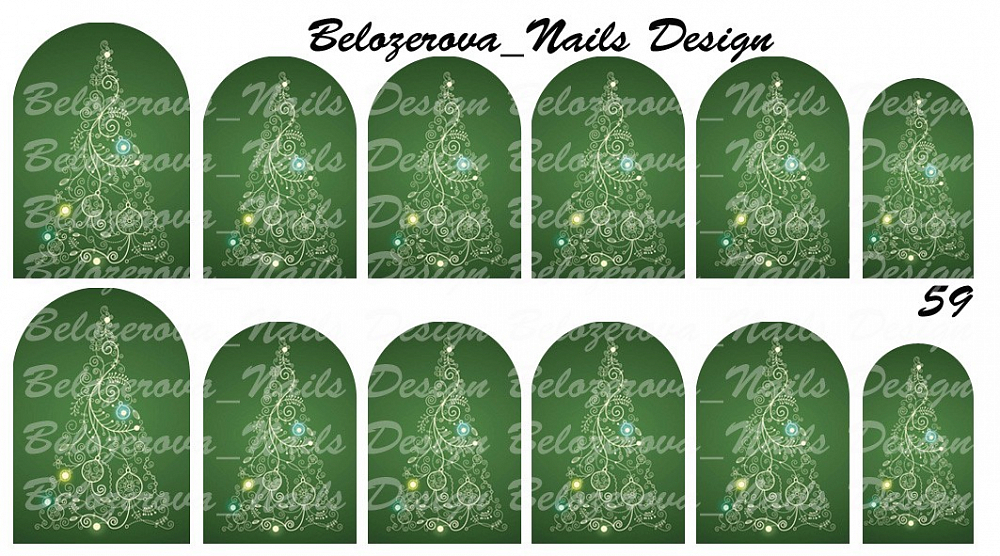 Слайдер-дизайн Belozerova Nails Design на белой пленке (59)