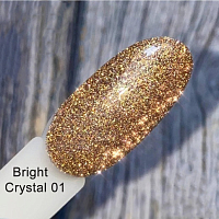 Grattol, Color Gel Polish - светоотражающий гель-лак "Bright Cristal" (№01), 9мл