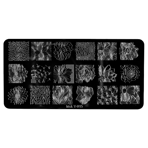 Irisk, трафарет для стемпинга металлический 6x12см (№315 Y-015)