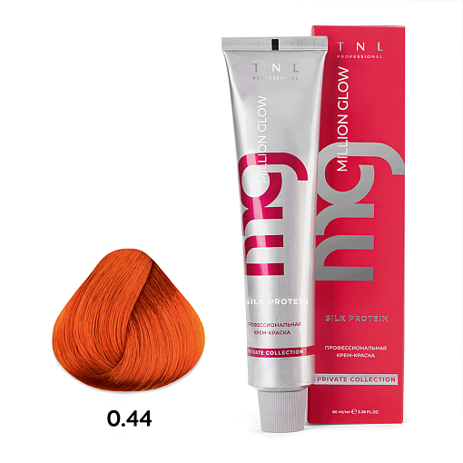 TNL, Million glow Silk protein - крем-краска для волос (0.44 Медный), 60 мл