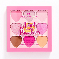 I Heart Revolution, HEART BREAKERS - палетка теней для век (Candyfloss)