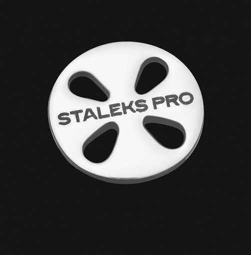 Staleks PRO S - диск педикюрный удлиненный + сменные файлы (180 гр, 15 мм), 5 шт