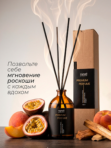 RuNail, парфюмированный диффузор (маракуйя, персик, сандал), 100 мл